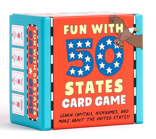 Fun with 50 States Card Game: Learn Capitals, Nicknames, and More about the United States! cover image